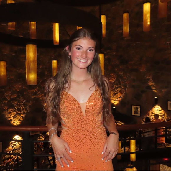 ellie wilde orange prom dress - Picture 6 of 6